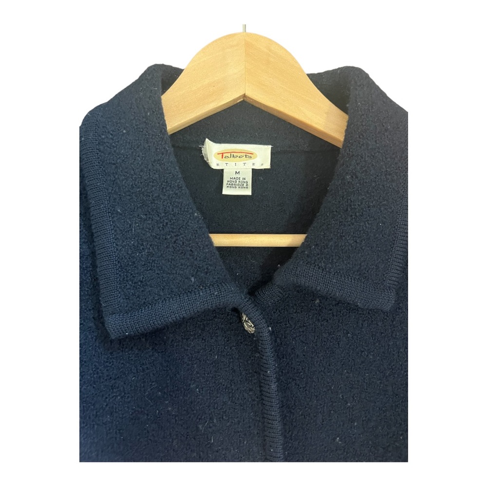 Talbots Medium Sweater Shacket Blue Size medium petite - Picture 5 of 5